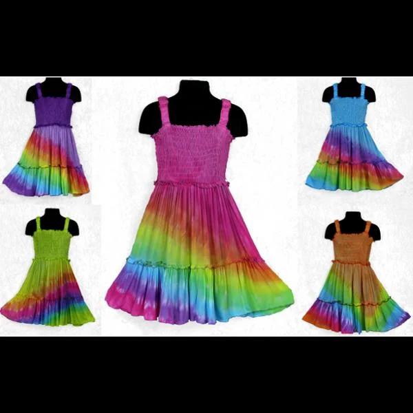 Angel Tie-Dye Dress for Girls (Ages: 4, 6, 8) Tunics Designer luxury