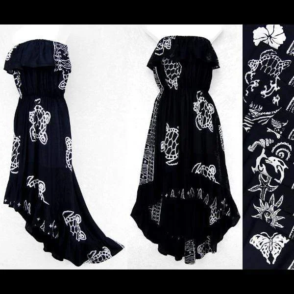 Batik Black and White Flamenco Dress Tunics Bestseller popular