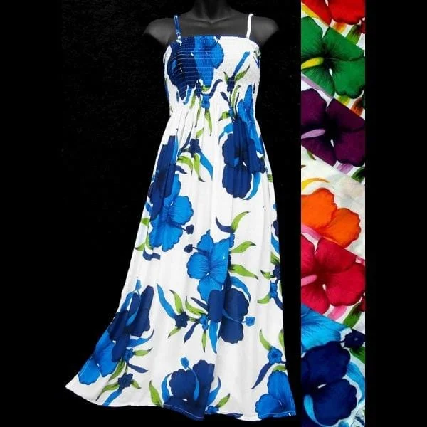 Bright Flower Sarong Dress Tunics Ceremony elegant