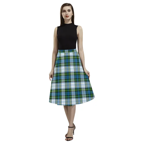 Campbell Dress Tartan Aoede Crepe Skirt Halter Neckline Beach