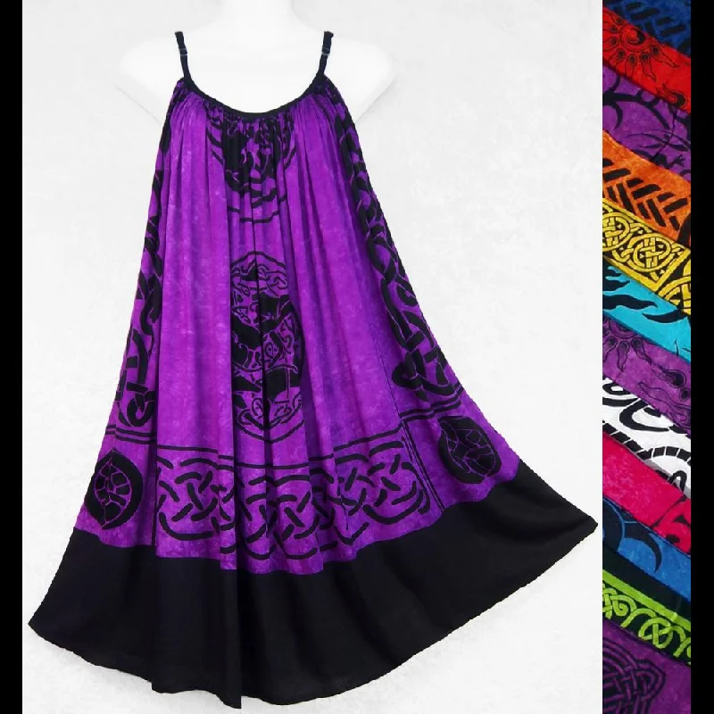 Celtic Parachute Dress Tunics Silk luxurious