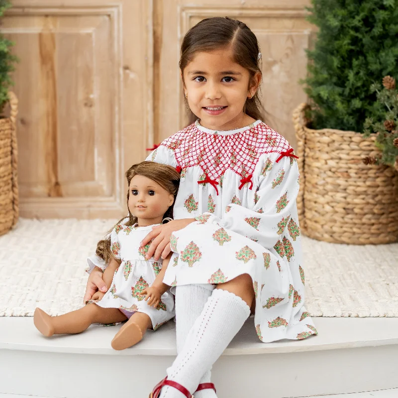 Christmas Tree Doll Dress Tunics Chic elegant