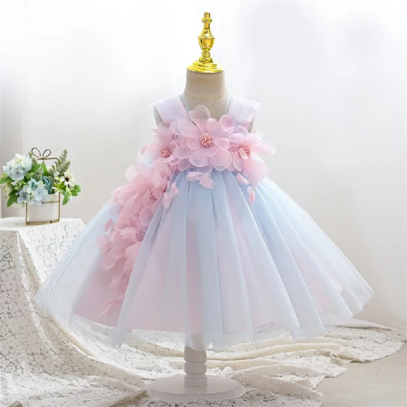 Elegant Baby Girls Beauty Pageant Dresses Toddler  Christening Dresses Tunics Leisure comfortable