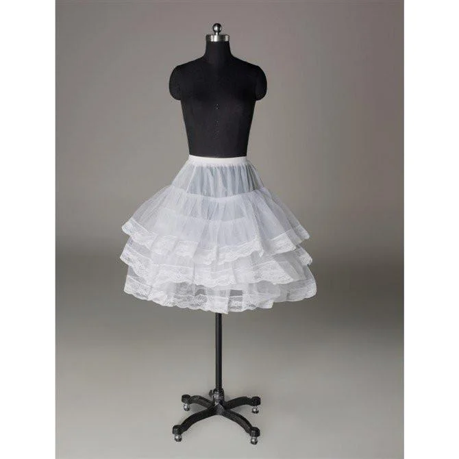 Fashion Short Wedding Dress Petticoat Accessories White LP013 Tunics Long Elegant