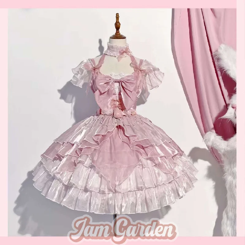 Flower Married Lolita Dress Gorgeous And Elegant Jsk Dress Cos Clothes Tunics Running lightweight