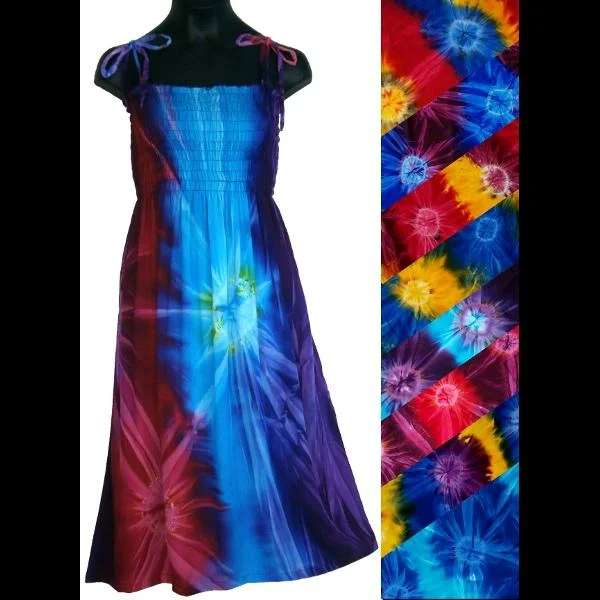 Girl's Tie-Dye Dress (Ages: 4, 6, 8, 10, 12) Bodycon Club Sequined