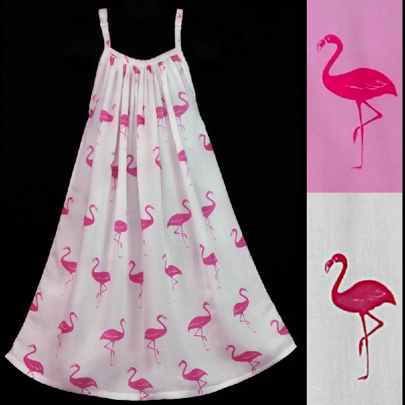 Girl's Flamingo Parachute Dress (Ages: 4, 6, 8, 10, 12) Tunics Floral girly