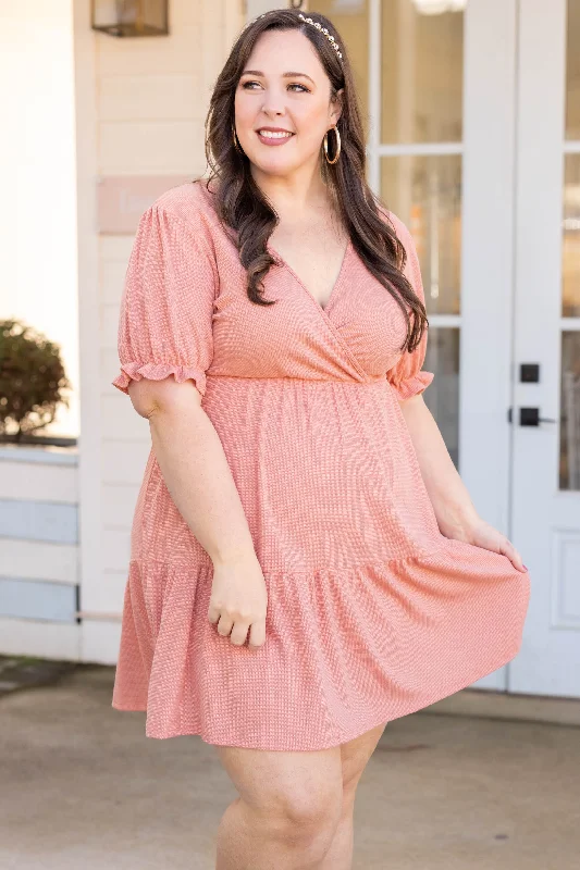 Popping Queen Dress, Coral Tunics Cozy soft