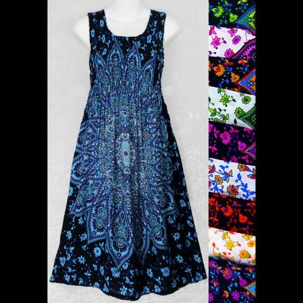 Star Mandala Tank Sarong Dress Tunics Running lightweight