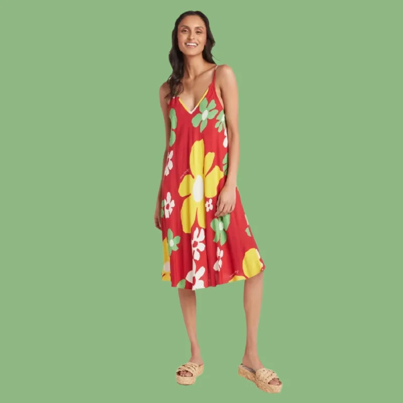 Sundress - Tradewinds Red Tunics Long Elegant